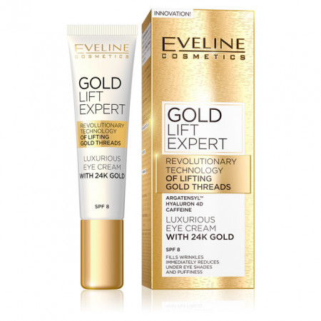 Crema de Lux pentru Ochi cu Aur de 24K Gold Lift Expert Eveline Cosmetics