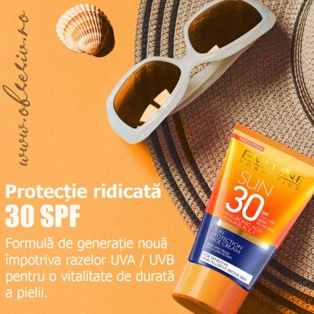 Crema Față cu Protectie Solara Ridicata SPF30 cu Filtre UVA si UVB Eveline Cosmetics