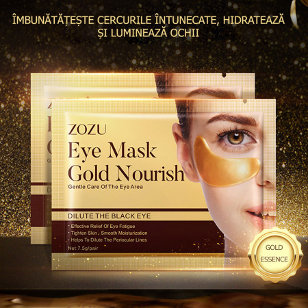 Masca Antirid si Anticearcane cu Aur Coloidal si Colagen Zozu®