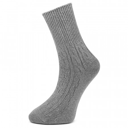 Sosete din Mix de Lână Rezistente la -30°C, 1 Pereche Model 'Wool Wave' Light Grey