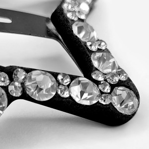 Agrafe Păr Set 4 Buc. Model 'Stars in Gold Silver'