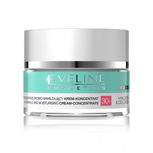 Crema Concentrata Anti Riduri si Hidratare Hyaluron & Collagen 30+ Eveline Cosmetics