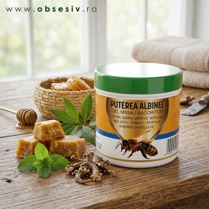 Textură lejeră de gel cu absorbție rapidă și efect răcoritor pe bază de propolis și camfor.