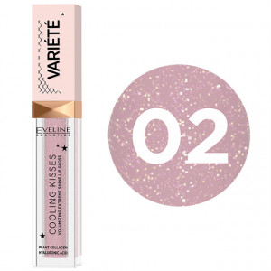 Luciu Buze cu Efect de Marire Racoros, Variete Cooling Kisses Eveline, Sugar Nude No 02