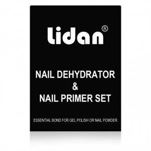 Nail Prep Dehydrator + Nail Primer, Set Lidan pentru Manichiura de Lunga Durata