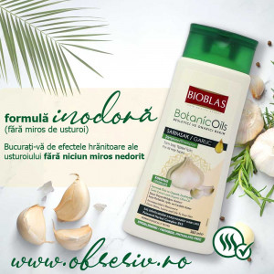 Bioblas Sampon Nutritiv & Reparator - Usturoi & Ulei de Masline Organicv