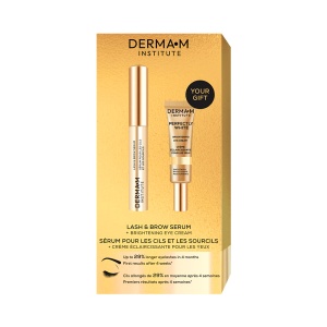 Ser Gene și Sprâncene + Cremă Iluminatoare Ochi DERMA•M Institute - Creștere, Hidratare și Strălucire