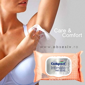 Șervețele Umede Intime Ultra Compact - 25 Buc. pH Echilibrat