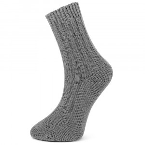 Sosete din Mix de Lână Rezistente la -30°C, 1 Pereche Model 'Man Wool Wave' Light Gray