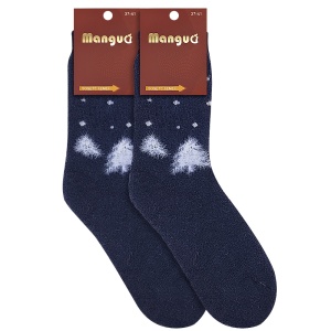 Sosete Groase de Iarnă Set 3 Perechi Model 'Winter Beauty'  - Prezentare șosete cu etichetă.