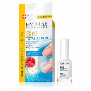 Tratament Unghii 8 in 1 Eveline Cosmetics Regenerare Instant Total Action