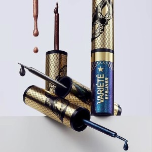Eveline Variete Eyeliner 24h No.02 Shiny Brown - Tuș de ochi maro strălucitor pentru o privire magnetică! Rezistent la apă, 24h, aplicator pensulă. #tușdeochi #waterproof #strălucitor #magnetic #EvelineVariete