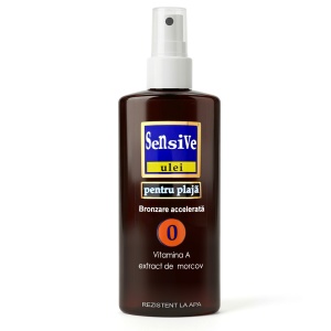 Ulei pentru Plajă Spray cu Bronzare Accelerată SPF 0 - Vitamina A, Extract de Morcov (Rezistent la Apă), 150ml
