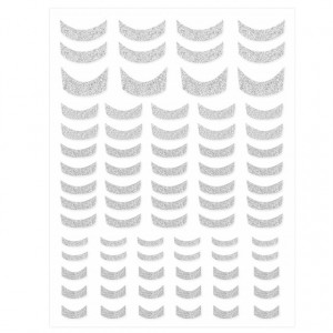 Abtibilde Unghii Culoare Argintiu 'Silver French' No. 83049