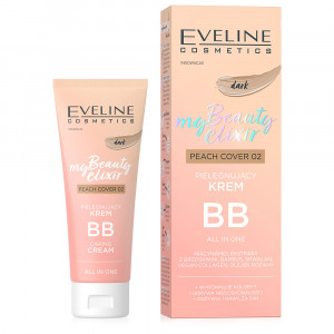 BB Cream pentru Ten Mediu Eveline My Beauty Elixir Peach Cover 02 Dark