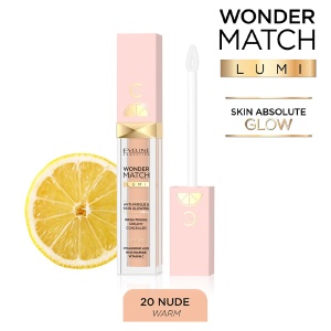 Concealer Corector si Iluminator SPF15, No 20 Nude, Eveline Wonder Match
