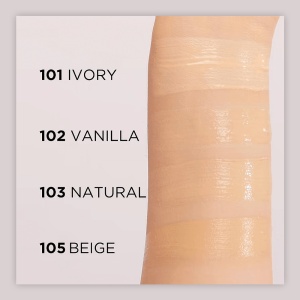 Fond de Ten Matifiant cu Efect de Acoperire Satin Matt 02 Vanilla - Prezentare nuante.