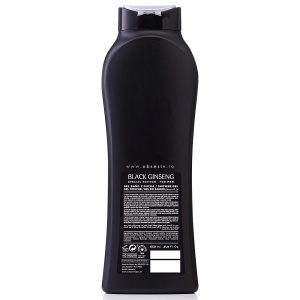 Gel de Baie Fără Parabeni For Men Black Ginseng Tulipan Negro - Prezentare din spate.