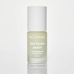 Întăritor și Balsam Albirea Unghiilor Hydro Boost NeoNail - Prezentare produs sticluță.