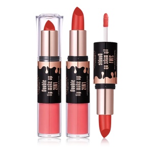 Ruj Solid și Lichid 2în1 Double Lip Make-Up No 19 - Culoare Intensă și Hidratare de Durată