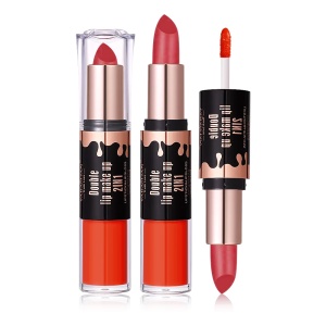 Ruj Solid și Lichid 2în1 Double Lip Make-Up No 22 - Culoare Intensă și Hidratare de Durată