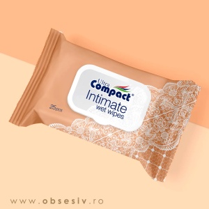 Șervețele Umede Intime Ultra Compact - 25 Buc. pH Echilibrat