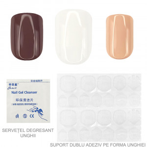 Set 24 Unghii Reutilizabile cu Manichiura Instant, Beauty in Diversity