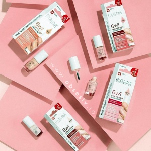 Tratament Balsam Unghii 6 în 1 Care&Colour Dusty Pink | Fortifiere, Protecție și Strălucire