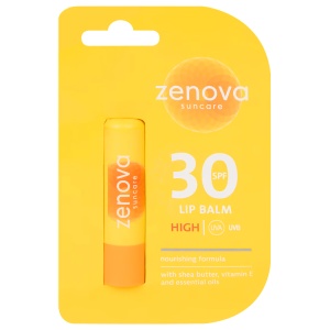 Balsam de Buze Hidratant cu Protecție Solară SPF 30 - Unt de Shea, Vitamina E și Uleiuri Esențiale, 4.3g