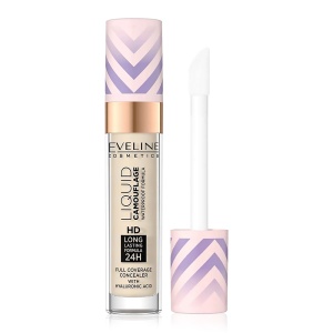 Corector Ochi Concealer 01 Light Porcelain - Eveline Liquid Camouflage, Waterproof, Acid Hialuronic