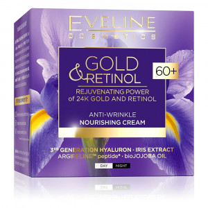 Crema Antirid 60+ Nutritie pentru Piele Sensibila Eveline Gold & Retinol