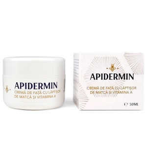 Cremă de Față Apidermin cu Lăptișor de Matcă și Vitamina A - Regenerare, Anti-Rid, Hidratare Intensă