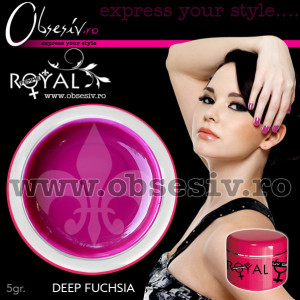 Gel colorat unghii Royal Femme DEEP FUCHSIA (Geluri Profesionale Unghii) - Img 2