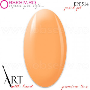 Geluri Paint Premium Line, Exclusive Nails, Cod EPP514, Gramaj 5ml, Culoare Pastel Orange - Img 2