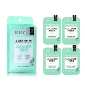Kit Spa Pedichiură cu Extract de Castravete, 4 Pași pentru Picioare Sănătoase și Relaxate