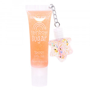 Luciu Balsam Buze cu Paiete Curcubeu Rainbow Sugar Shiny 'Orangina Shine'