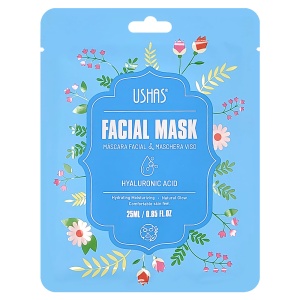 Mască Facială cu Acid Hialuronic Ushas - Hidratare Profundă, Calmare și Strălucire Naturală, 25ml