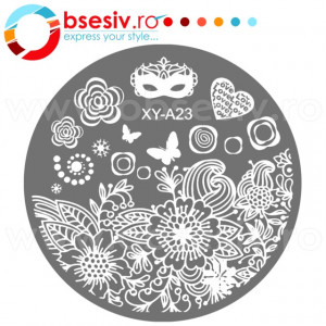 Matrite Stampile Unghii, Cod XY-A23, Accesorii Profesionale Manichiura - Img 2