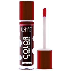 Ruj Rezistent la Apa Ushas Color LipInk Liquid Rosu Permanent No 03