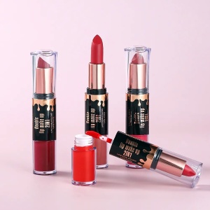 Ruj Solid și Lichid 2în1 Double Lip Make-Up No 21 - Culoare Intensă și Hidratare de Durată