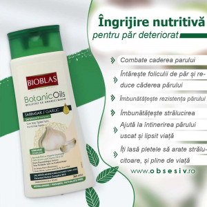 Model cu un păr bogat și strălucitor, evidențiind beneficiile utilizării Bioblas Sampon Nutritiv & Reparator.