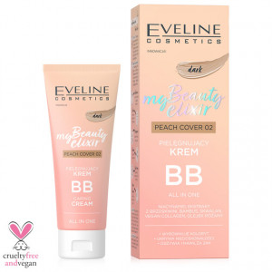 BB Cream pentru Ten Mediu Eveline My Beauty Elixir Peach Cover 02 Dark