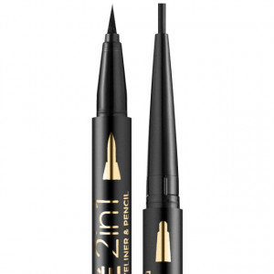 Creion si Tus de Ochi 2 in 1 Variete eyeliner & Pencil Waterproof Eveline Cosmetics