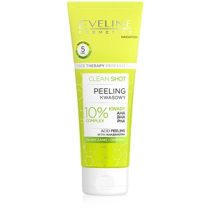Eveline Clean Shot Peeling 10% Complex AHA BHA PHA: Strălucire și netezime mătăsoasă pentru tenul tău!