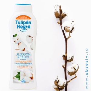 Gel de Baie Fără Parabeni Cotton & Talco Tulipan Negro - Prezentare ambientală.