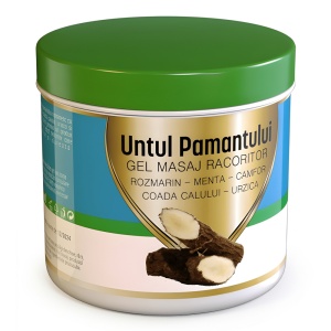 Gel Masaj Corporal cu Untul Pământului, Rozmarin și Mentă 275 ml - Praemium