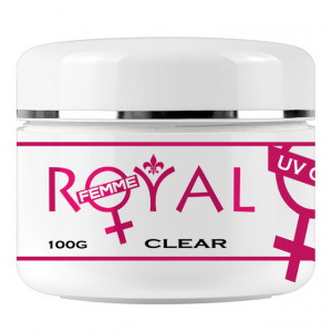 Gel UV Clear Transparent 3 in 1 Royal Femme, Baza Constructie Finish, 100 ml