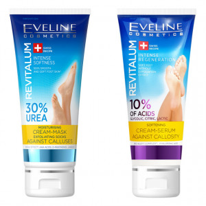Kit Picioare Ingrijite si Sanatoase Crema Masca 30% Uree si Crema Ser 10% Acid Glyconic