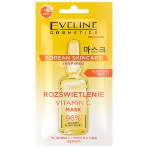 Masca Faciala Iluminatoare cu Vitamina C Ingrijirea Pielii Korean Skincare - Eveline Cosmetics 8 ml
