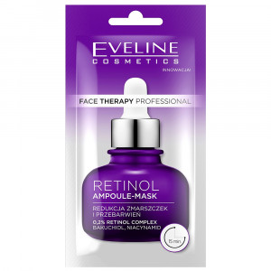 Masca Față Fiolă cu Retinol, Reducere Riduri si Decolorare Ten Eveline Face Therapy